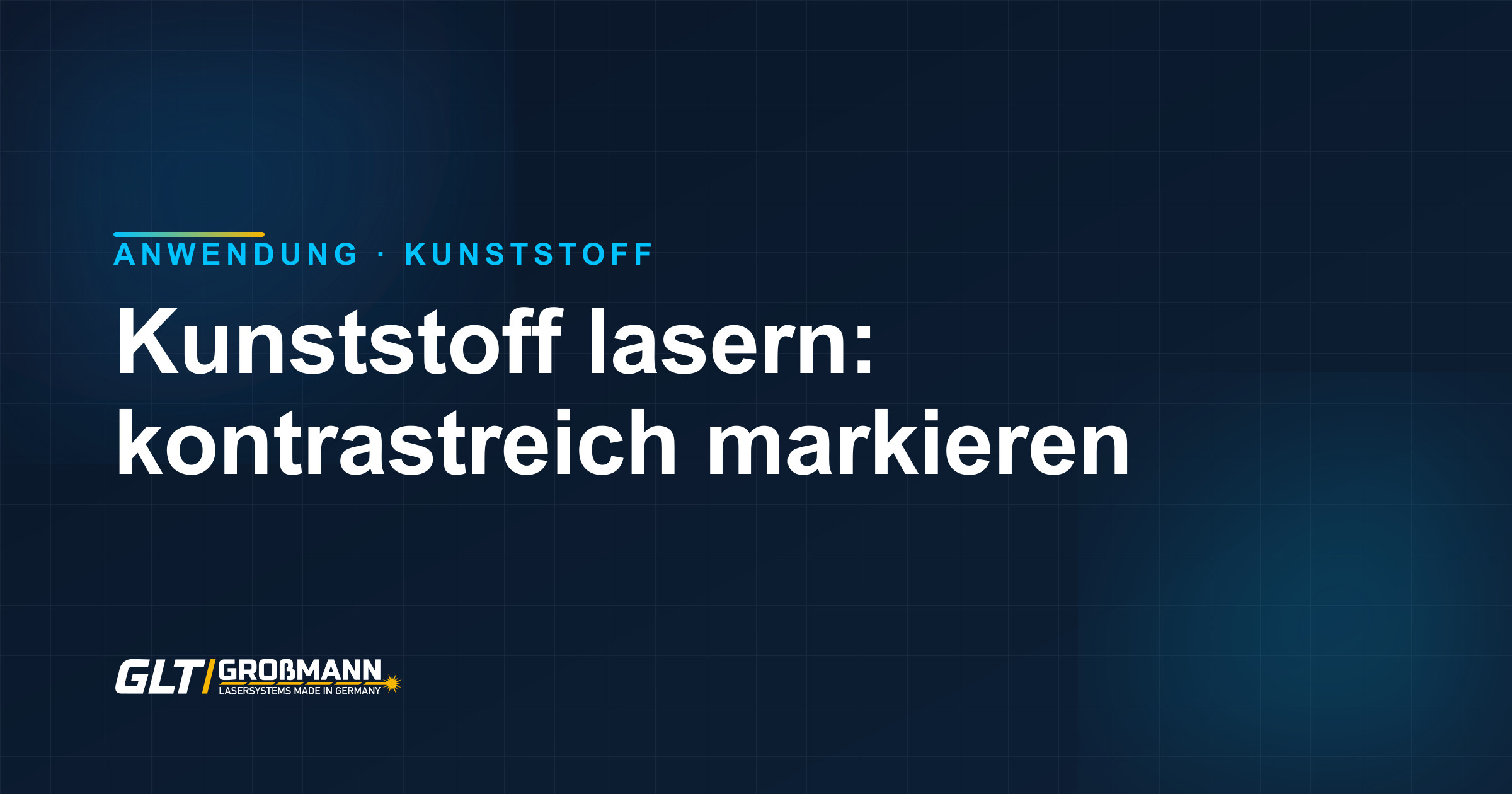 Kunststoff lasern: beschriften, gravieren und markieren auf PA, PC, ABS und PEEK mit Faserlaser und UV-Laser