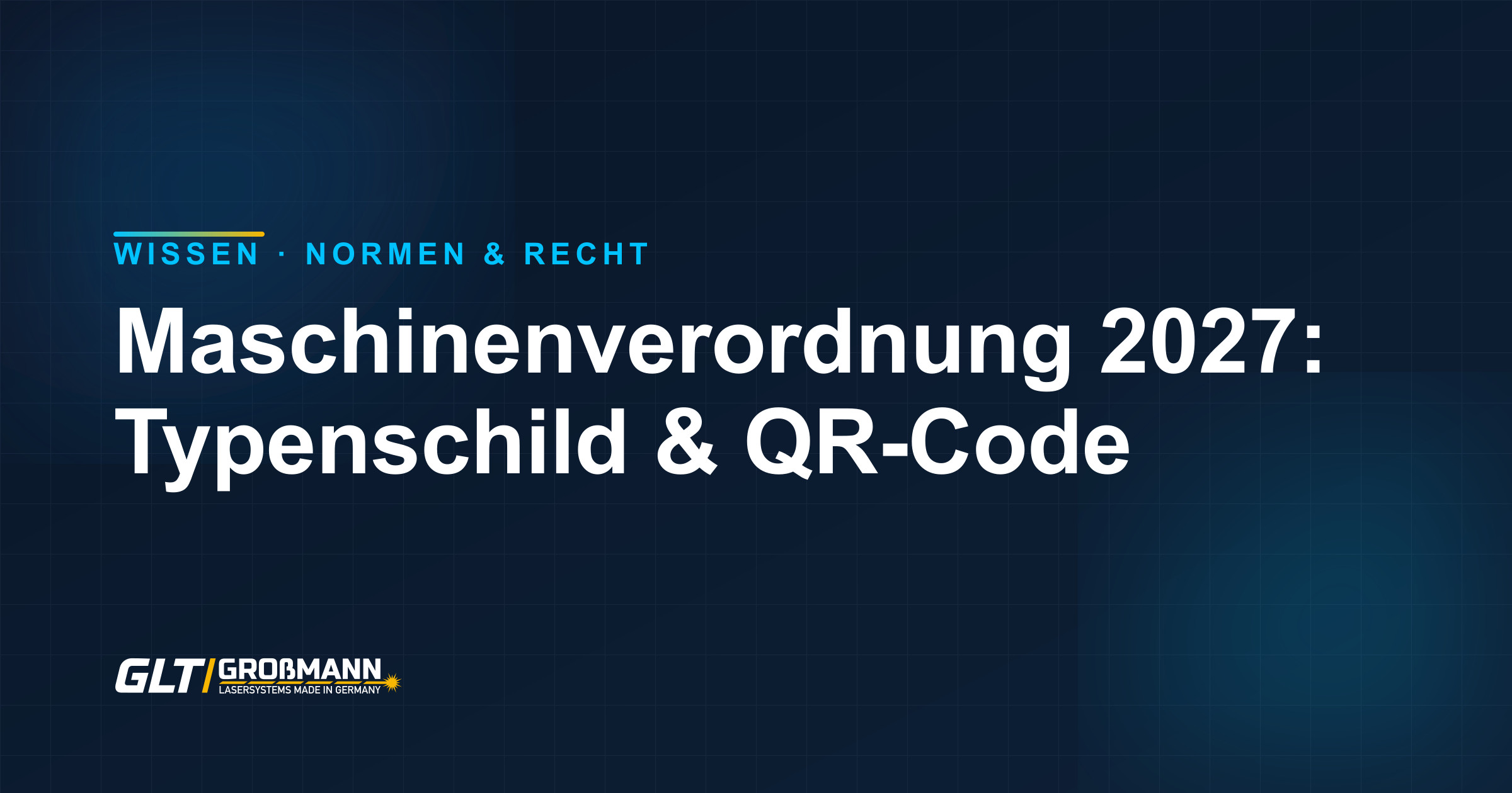 Typenschild einer Maschine mit lasergraviertem QR-Code nach der neuen Maschinenverordnung 2027